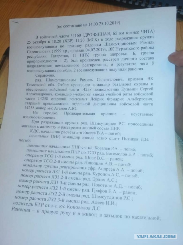 Почему расстреливают караулы?