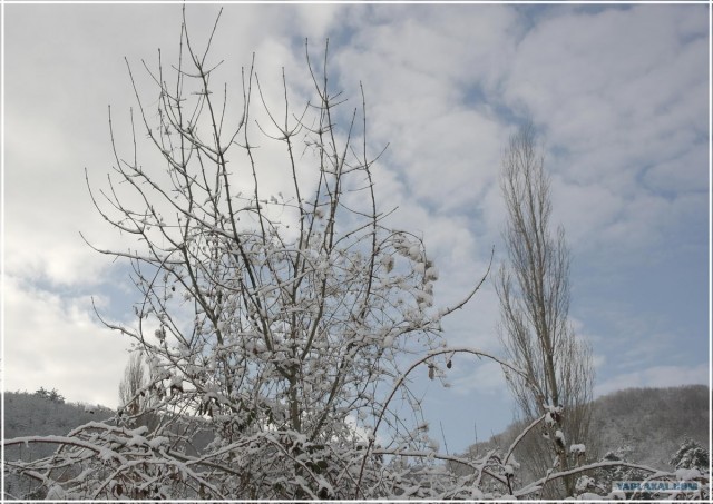 Крым. Терновка. Зимние дороги.