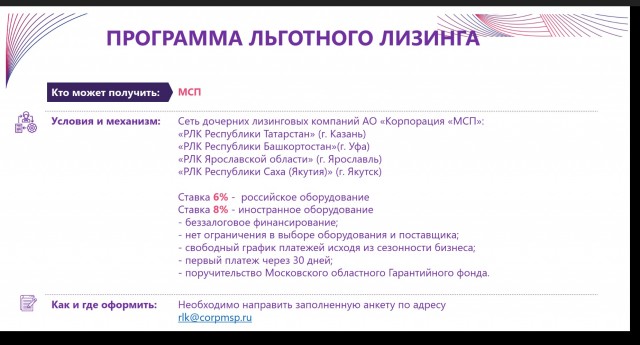 Про кредит и лизинг