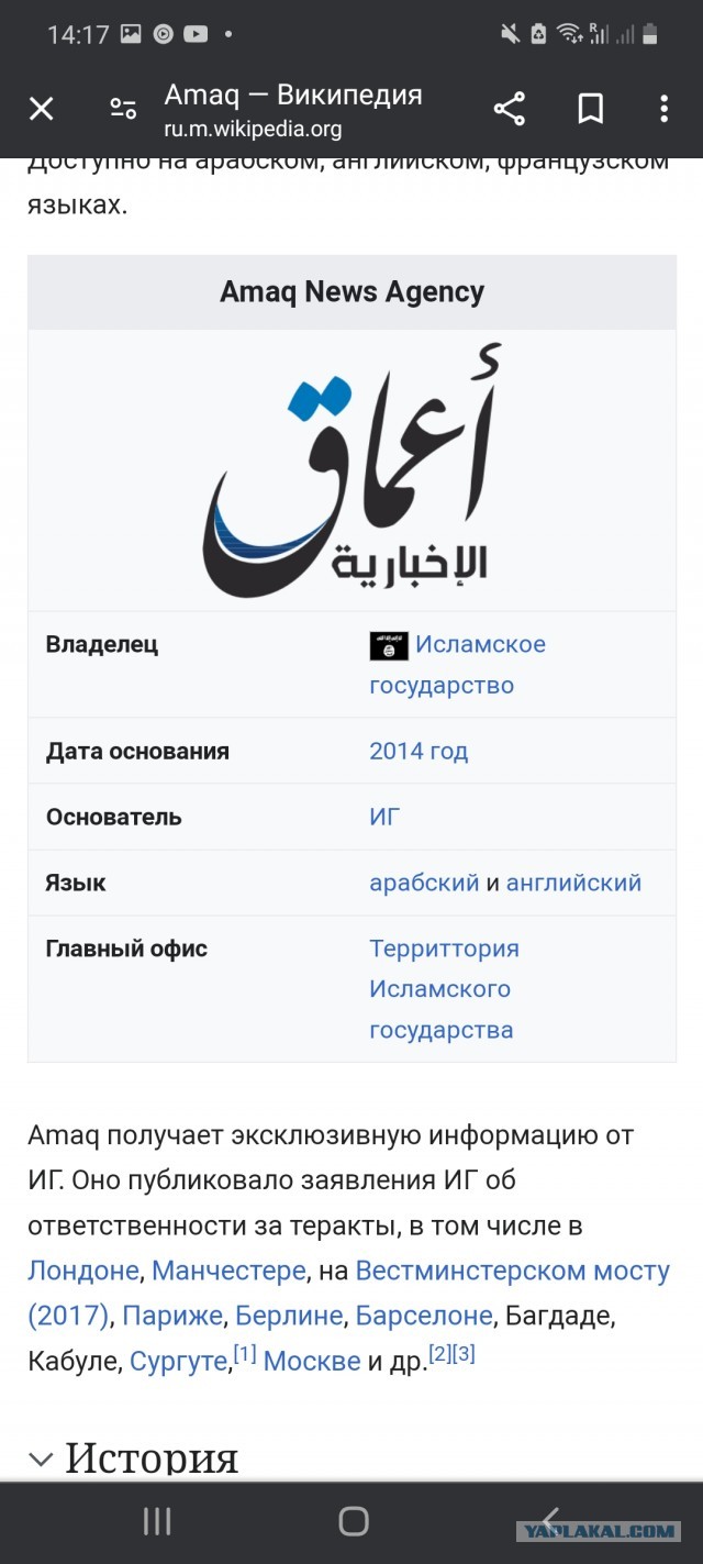 Вот она зацепка, которая рушит всю теорию про ИГИЛ (запрещены в РФ).