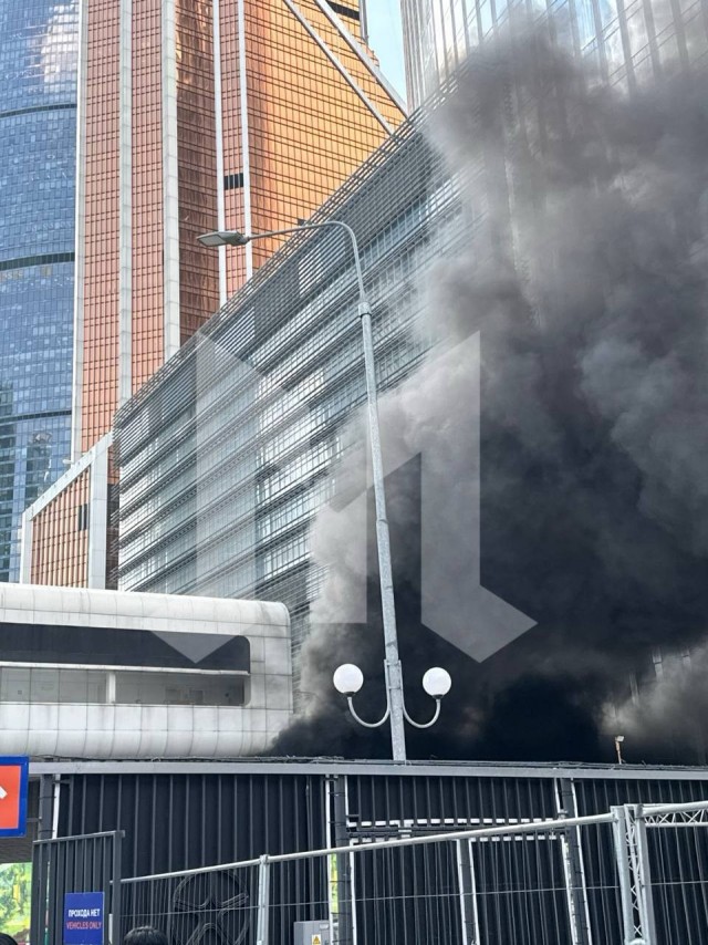 Пожар в Москва-Сити