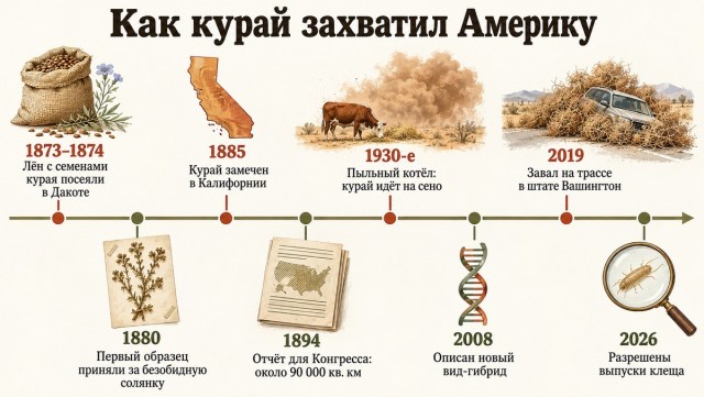 Перекати-поле попало в США с Урала. Почему Америка до сих пор не может с ним справиться