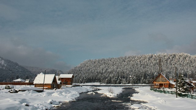 Алтайские деревни зимой
