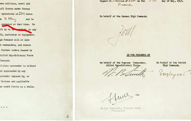 Ровно 80 лет назад, 9 мая 1945 года, в 0:43 по московскому времени в предместье Берлина Карлсхорсте был подписан окончательный Акт о безоговорочной капитуляции фашистской Германии