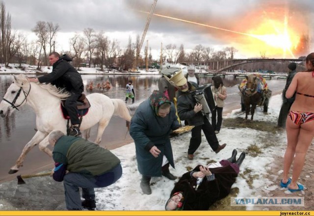 Крещение киевских нудистов 18+