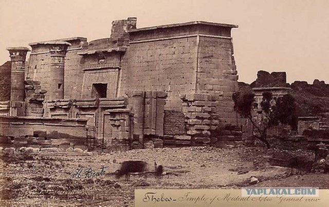 Египетский морок. Строительство колоссов, Сфинкса, пирамид на заре эры фотографий в 19 веке.