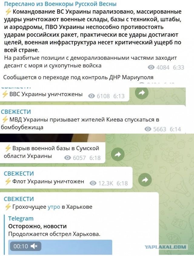 Россия начала "специальную военную операцию" на Украине