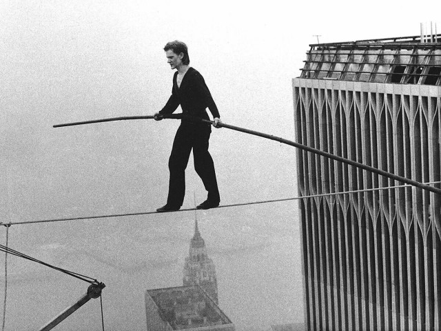 Шпиль Empire State Building - взгляд от первого лица