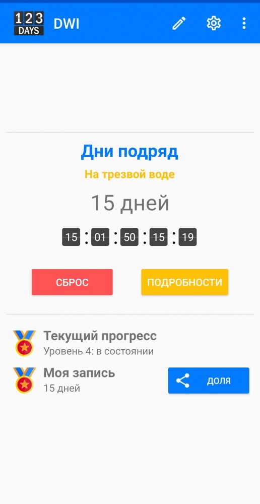 14 дней сухости