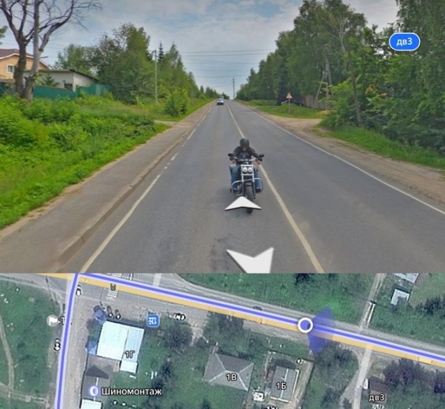 Утро. Дама решила развернуться