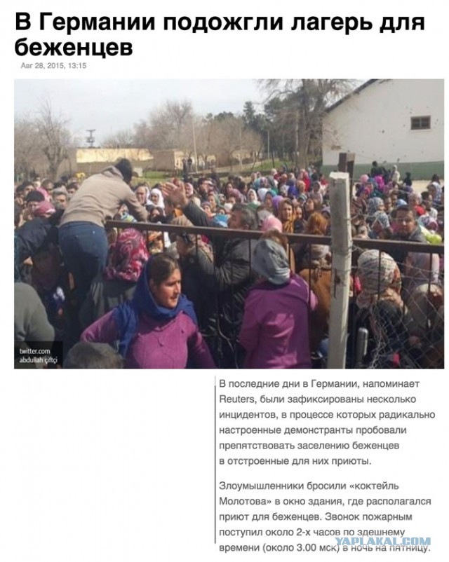 О "беженцах" от жителя Германии