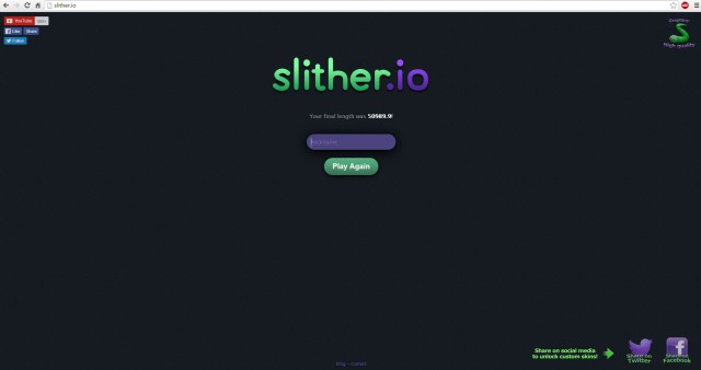 Змейка slither.io