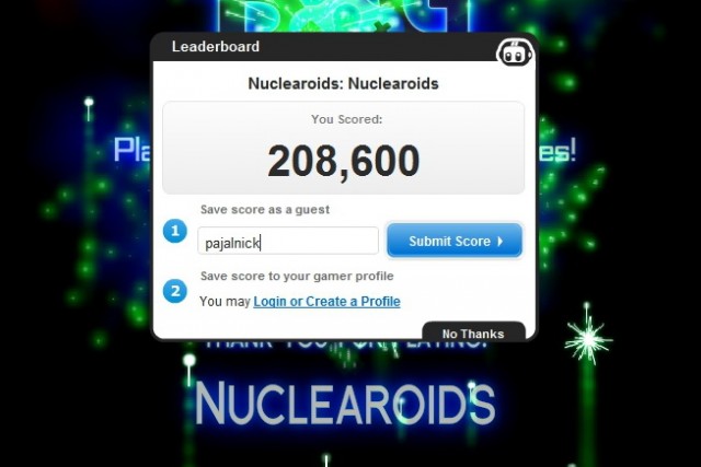 Флеш игра Nuclearoids