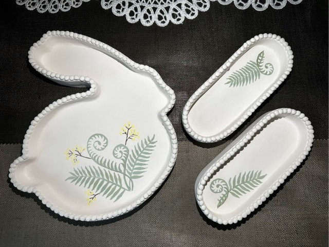 Тарелка Белый кролик своими руками