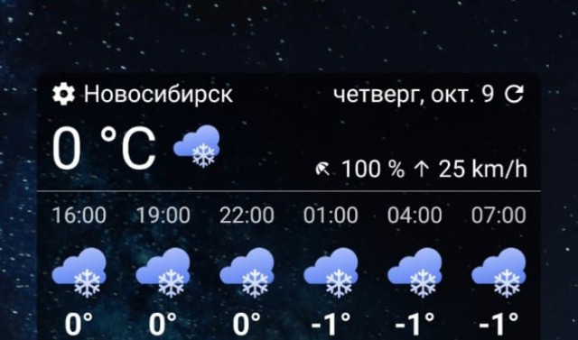 А у нас пришла зима...