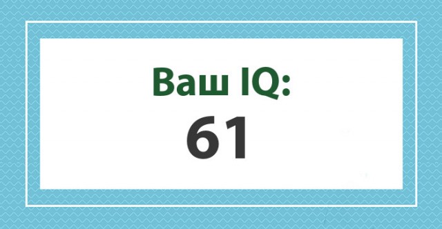 А какой у Вас IQ?