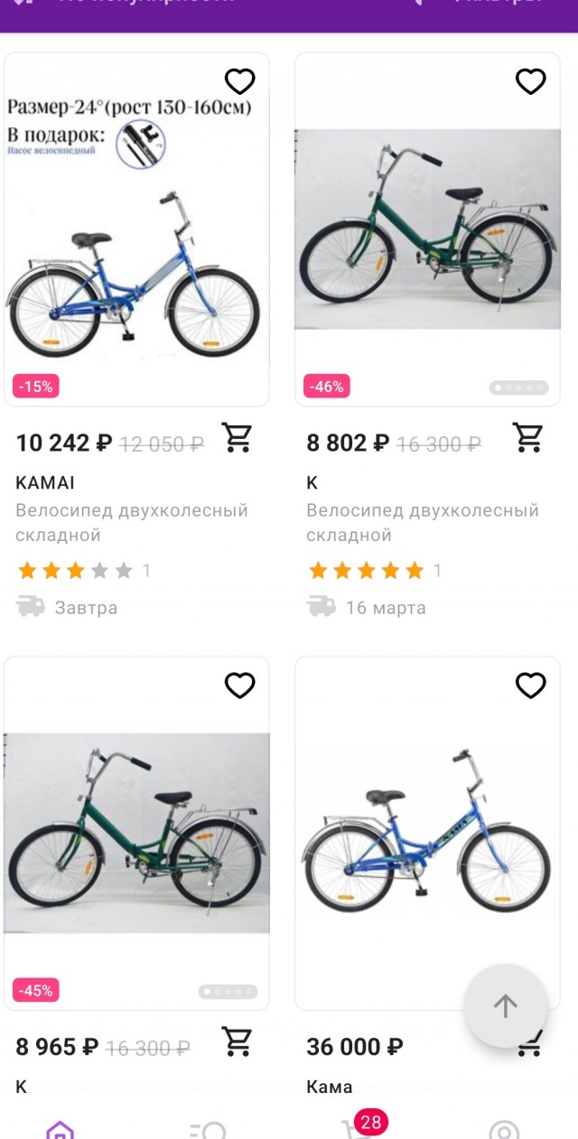 Вот и появились в продаже долгожданные велосипеды КАМА