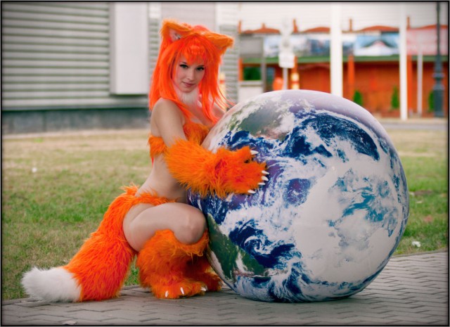 Костюм лисички-Firefox (косплей фотосет)