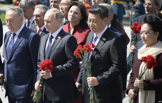 Георгиевская лента в Казахстане. Астана