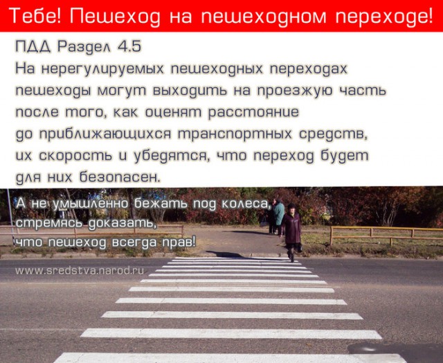 Пособие по переходу проезжей части