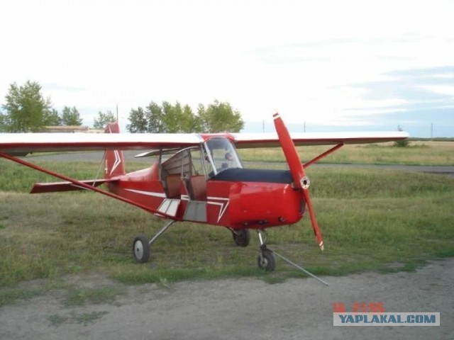 Одноместный самолет "Муха" с автомобильным двигателем