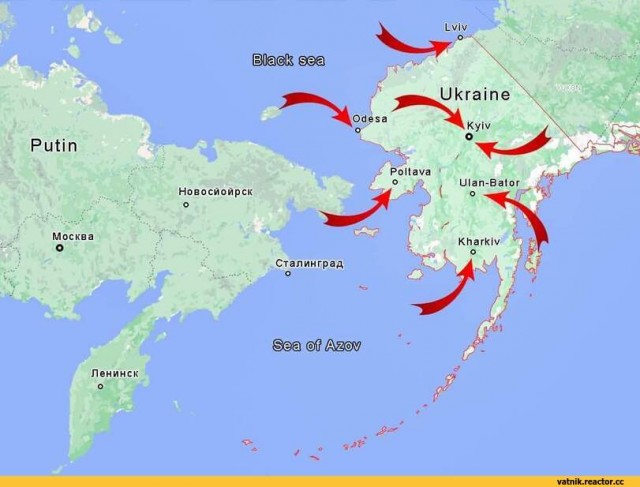 "Карта вторжения Путина"