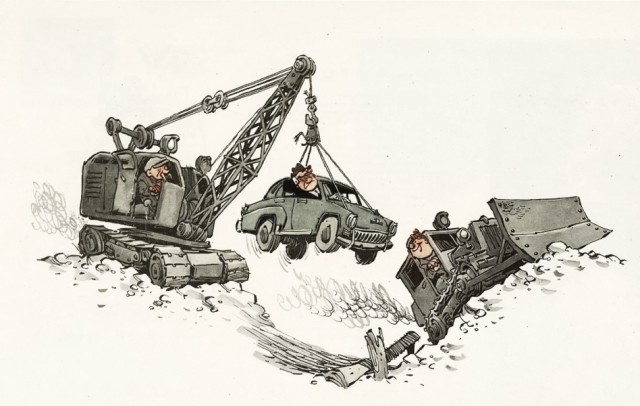 Советские карикатуры из журнала "Крокодил"