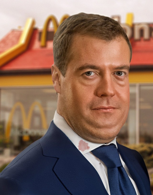 Медведев в McDonald's