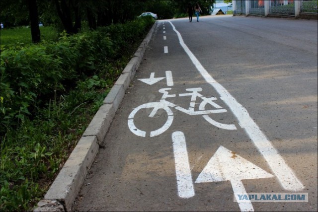 Велосипедные дорожки в Уфе