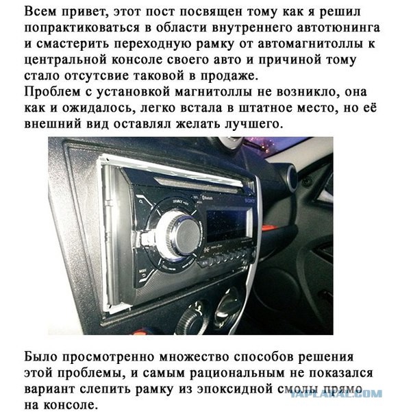 Создание рамки автомагнитолы своими руками