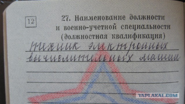 А у кого какая в военнике специальность?