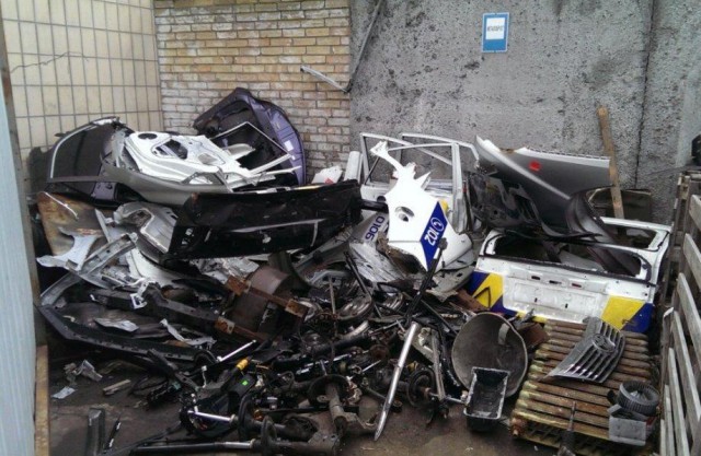Киевские патрульные разбили уже более половины служебных автомобилей