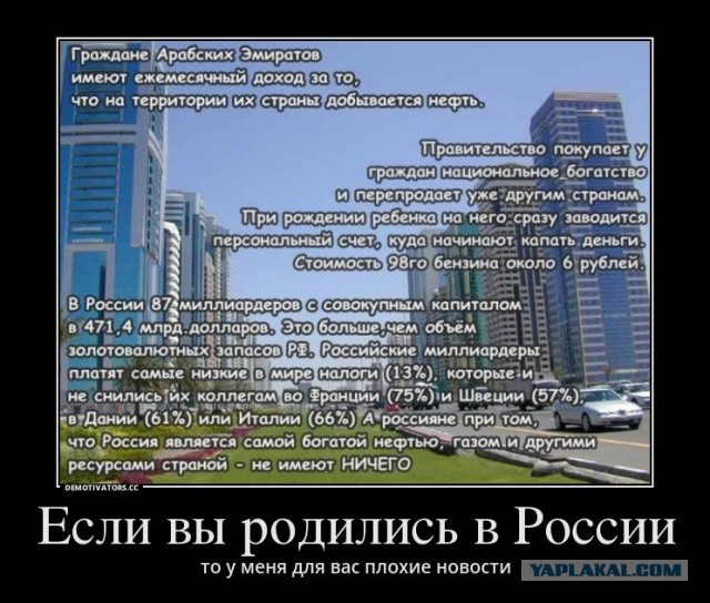 Какие дивиденты мог бы иметь каждый россиянин от природных богатств