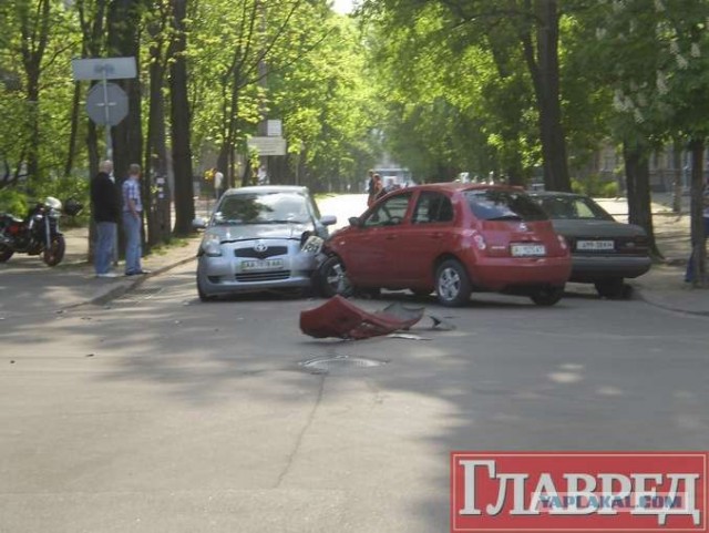 Веселое ДТП (5 фото)