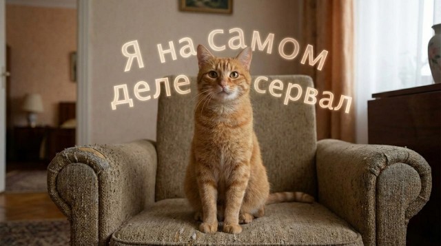 Рыжий котяра в гостях у тигра