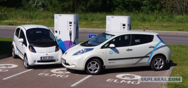Когда в конец задрали цены на бензин. Nissan Leaf