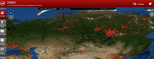 США раскрыли масштабы пожаров в России