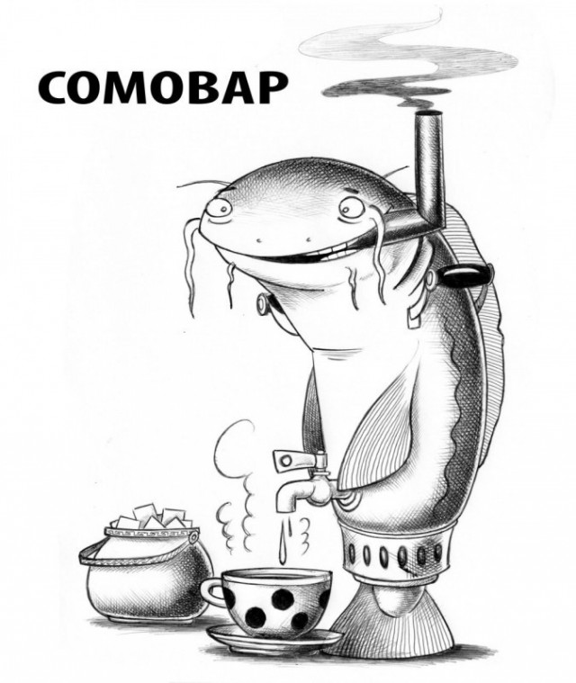 Отборный чёрный юмор карикатур Сергея Корсуна