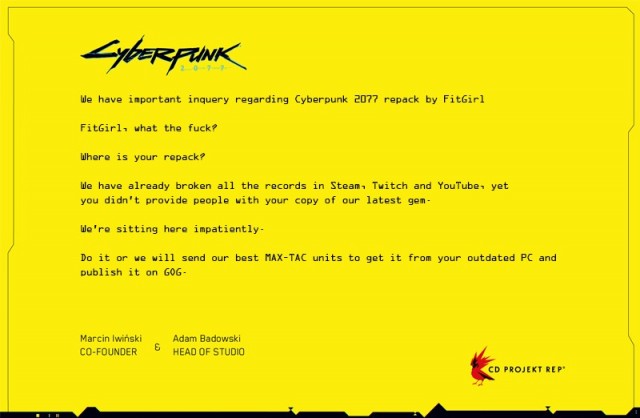 Sony подаёт в суд на разработчика Cyberpunk 2077