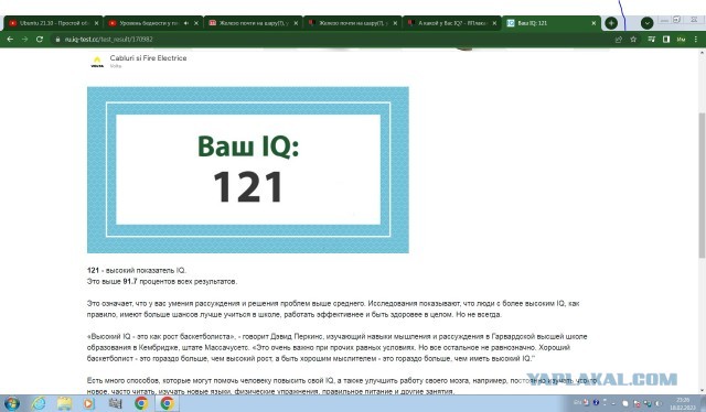 А какой у Вас IQ?