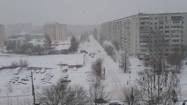 В Татарстане снегопад