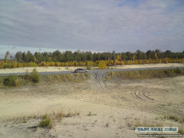Трасса Нижневартовск-Сургут в -40 градусов