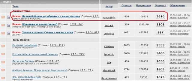 Дальнобойщики разобрались с вымогателями
