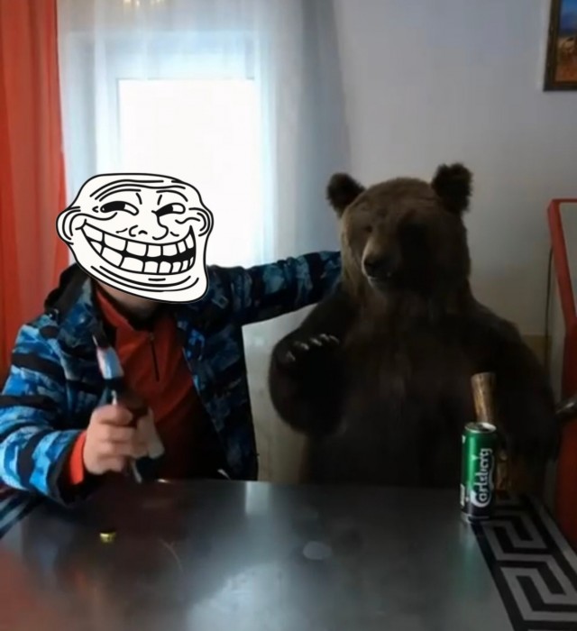 Где медведь.