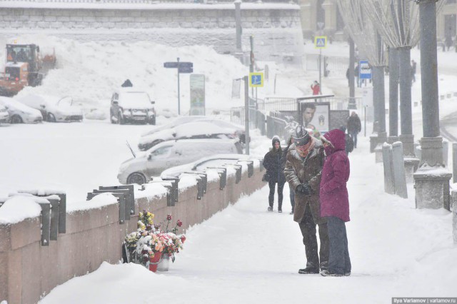 Снежный ад в Москве - большой фотоотчет
