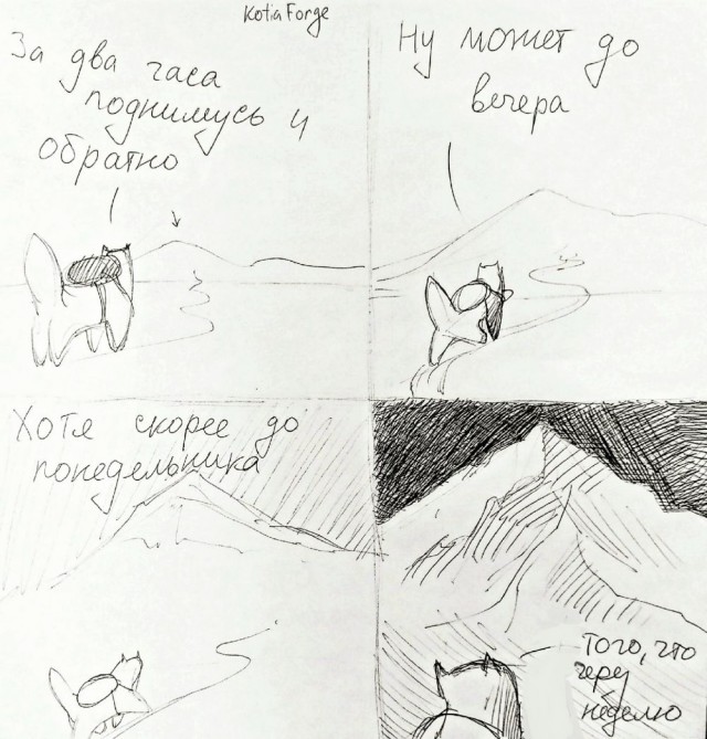 Пойду заберусь на гору