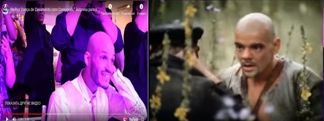 Невеста танцует без юбки перед гостями