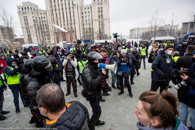 Москва. 31.01.2021. Полицейское безумие
