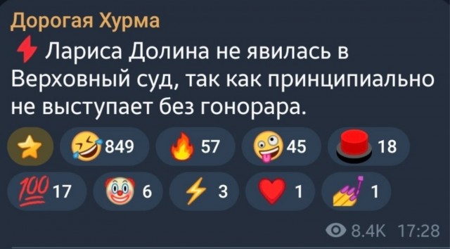 В Госдуме отреагировали на решение Верховного суда по делу Долиной