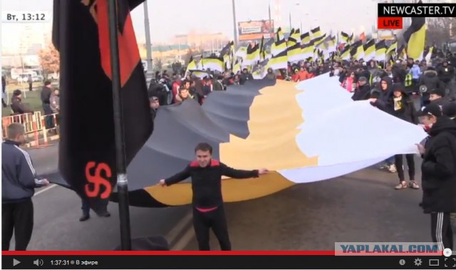 Русский марш - прямой эфир из Москвы